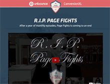 Tablet Screenshot of pagefights.com